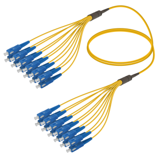 SC/UPC-SC/UPC|12 Fibers Fanout|Single Mode G657.A2|3.0/1.8mm