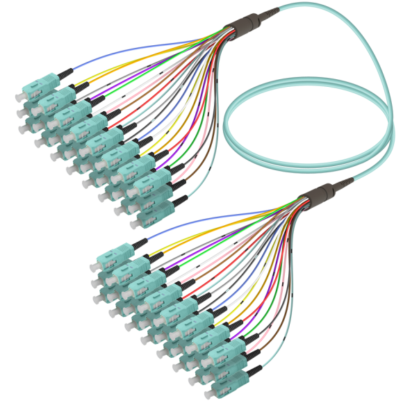 SC/UPC-SC/UPC|24 Fibers Fanout|Multi Mode G651.OM3|3.0/0.9mm