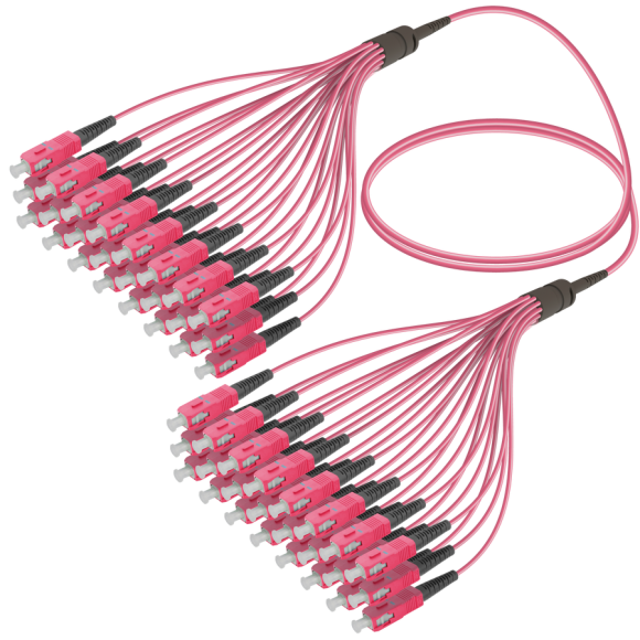 SC/UPC-SC/UPC|24 Fibers Fanout|Multi Mode G651.OM4|3.0/1.8mm