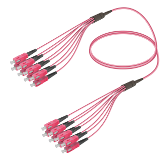 SC/UPC-SC/UPC|8 Fibers Fanout|Multi Mode G651.OM4|3.0/1.8mm