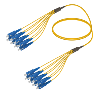 SC/UPC-SC/UPC|8 Fibers Fanout|Single Mode G657.A2|3.0/1.8mm