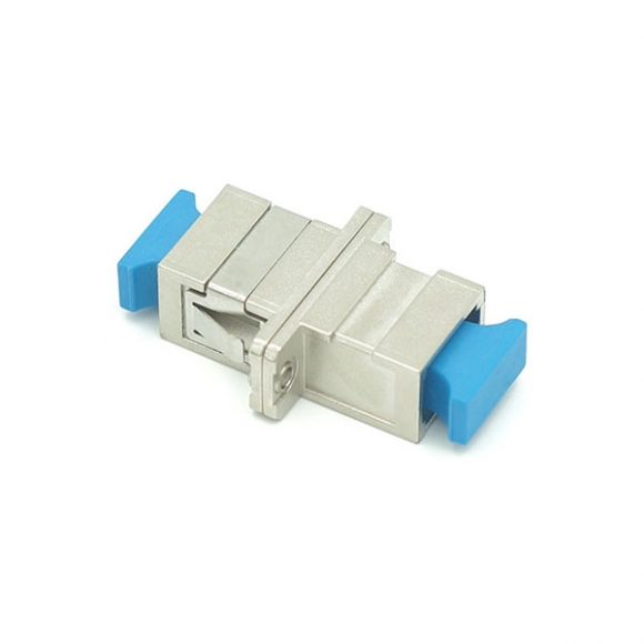 SC/UPC to SC/UPC Adapter SM Simplex Metal Fiber Optic Coupler  SC/UPC to SC/UPC Adapter SM Simplex Metal Fiber Optic Coupler