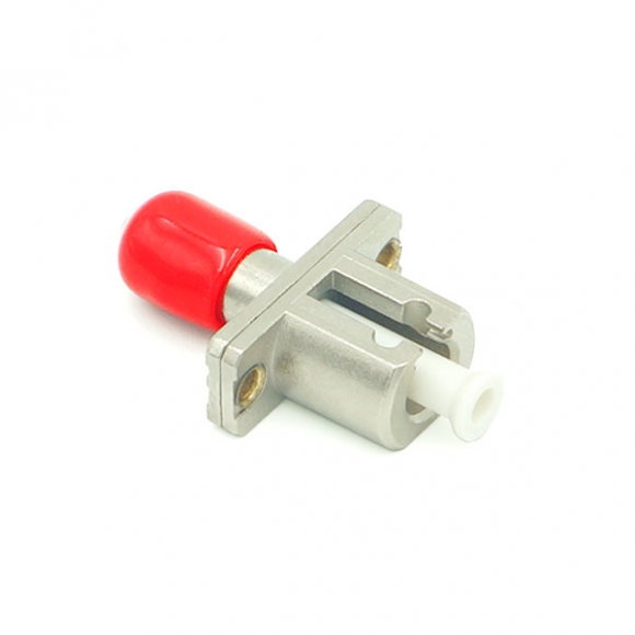 ST to LC Adapter Simplex Metal Fiber Optic Hybrid Adapter  ST to LC Adapter Simplex Metal Fiber Optic Hybrid Adapter