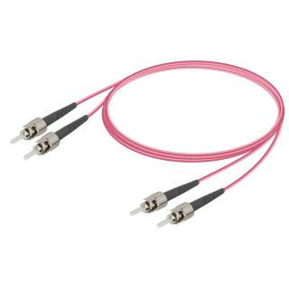 ST/UPC-ST/UPC|Multi Mode G651.OM4 Duplex Patch Cord|2.0x4.1mm