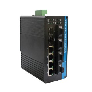 Unmanaged DIN-Rail Ethernet Switches 4GX&4GE Industrial-grade network switches