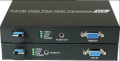 VGI over fiber optic video converter transmitter and receiver set