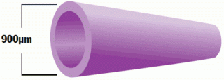 900µm Furcation Tube - Aqua Color - Accepts 250µm Bare Fiber