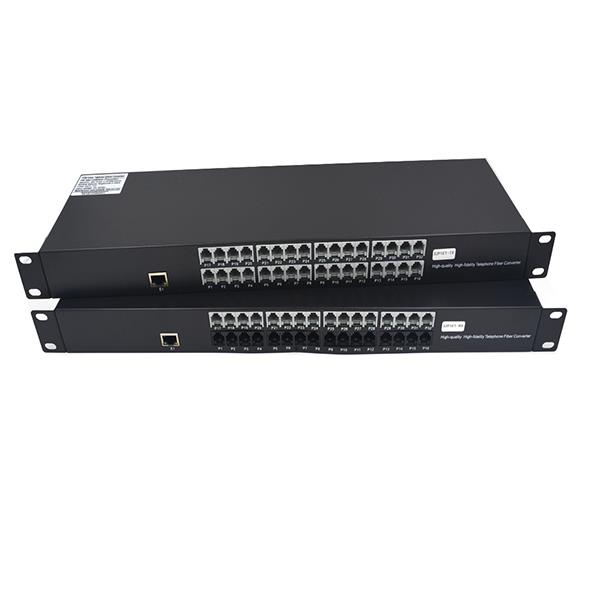 32 Channels Telephone Over Fiber Extender+Ethernet