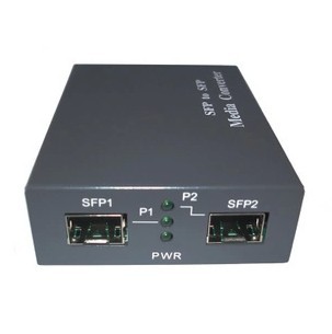 550m/20km 850nm/1310nm SFP Gige Multimode to SingleMode Fiber Media Converter