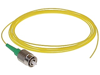 FC/APC 1Piece SM Fiber Optic Pigtails, Yellow, 3 Meters