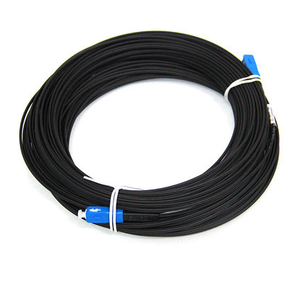 SC/UPC Singlemode Simplex LSZH FTTH Black Bow Type Drop Patch Cable  SC/UPC Singlemode Simplex LSZH FTTH Black Bow Type Drop Patch Cable