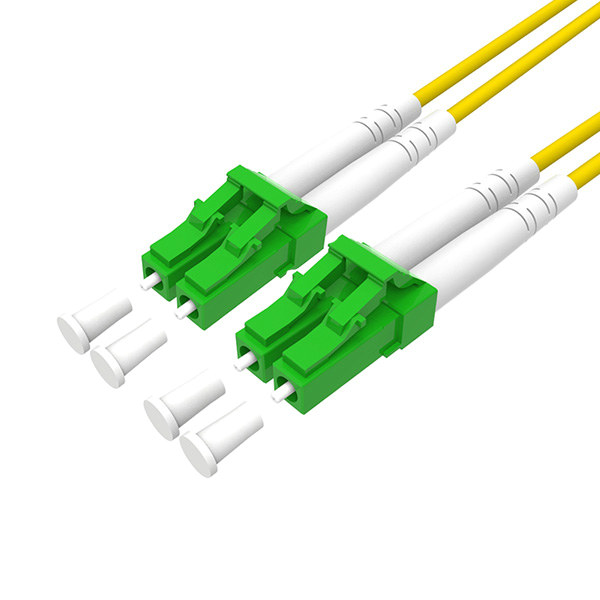 LC/APC Single Mode 9/125um fiber optic connector in Green Color
