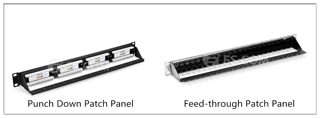 copper patch panel: Punch Down vs. Feed-through Patch Panel
