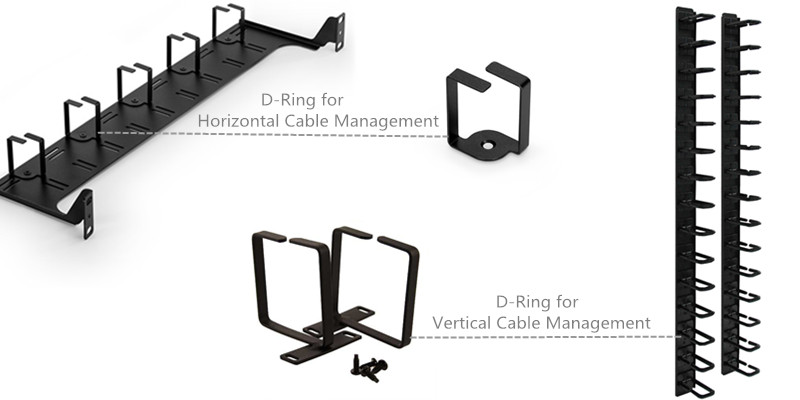 D-ring cable manager type