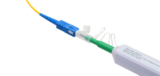 cleaning fiber optic connector