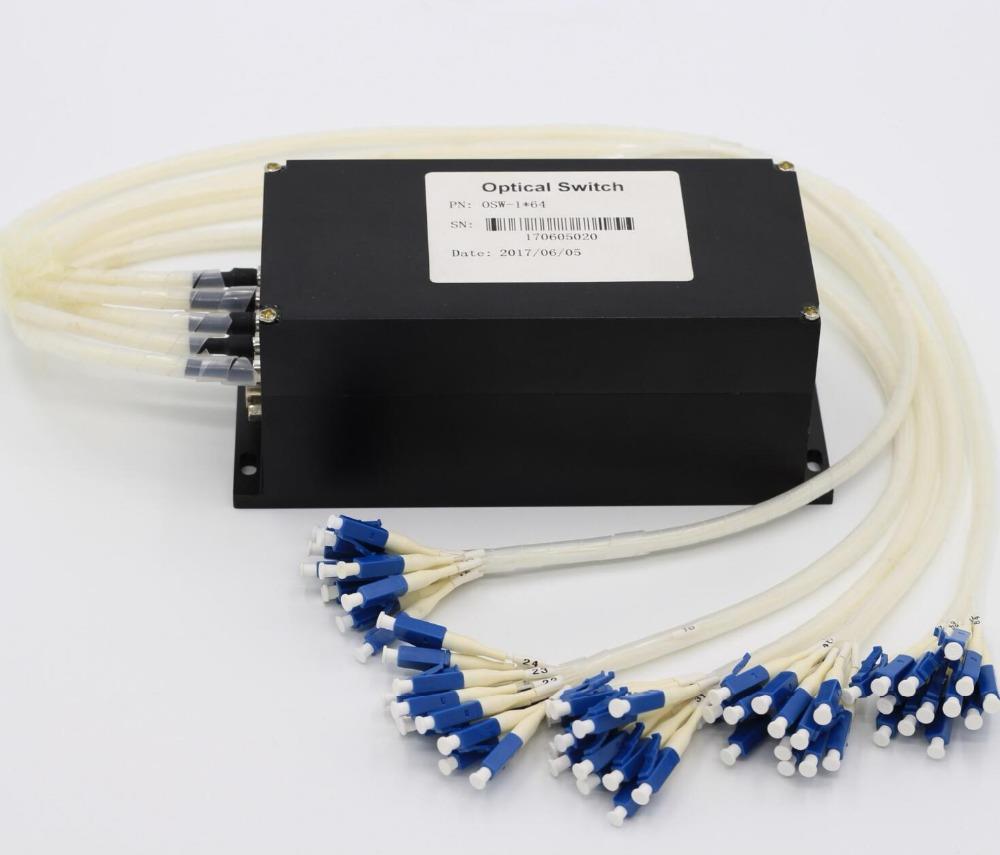 Factory-Supply-1x64-ports-Fiber-Optical-Switch