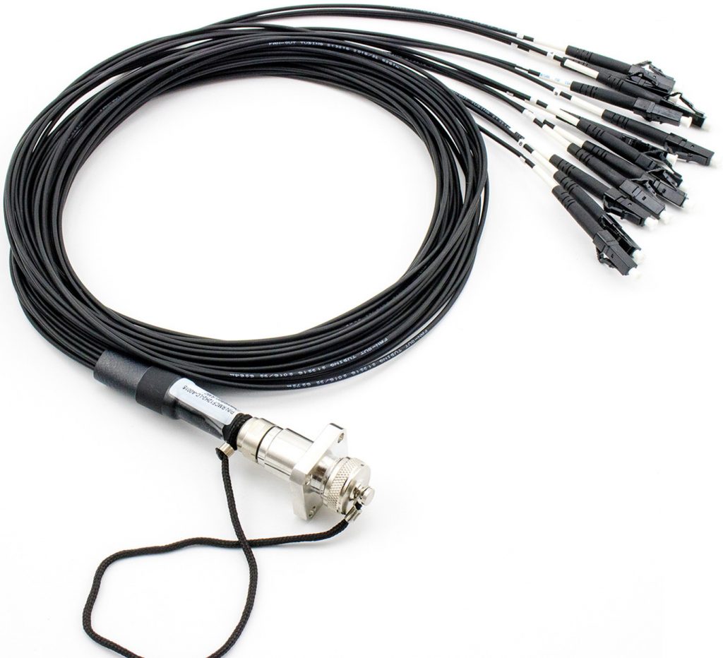 IP68 ODLC Fiber Optic Cable Assemblies Socket Type