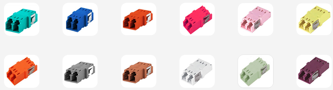 keyed LC fiber optic adapters